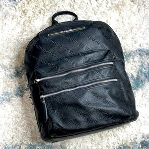 Steve Madden Faux Leather Book Bag/Backpack ~ Black